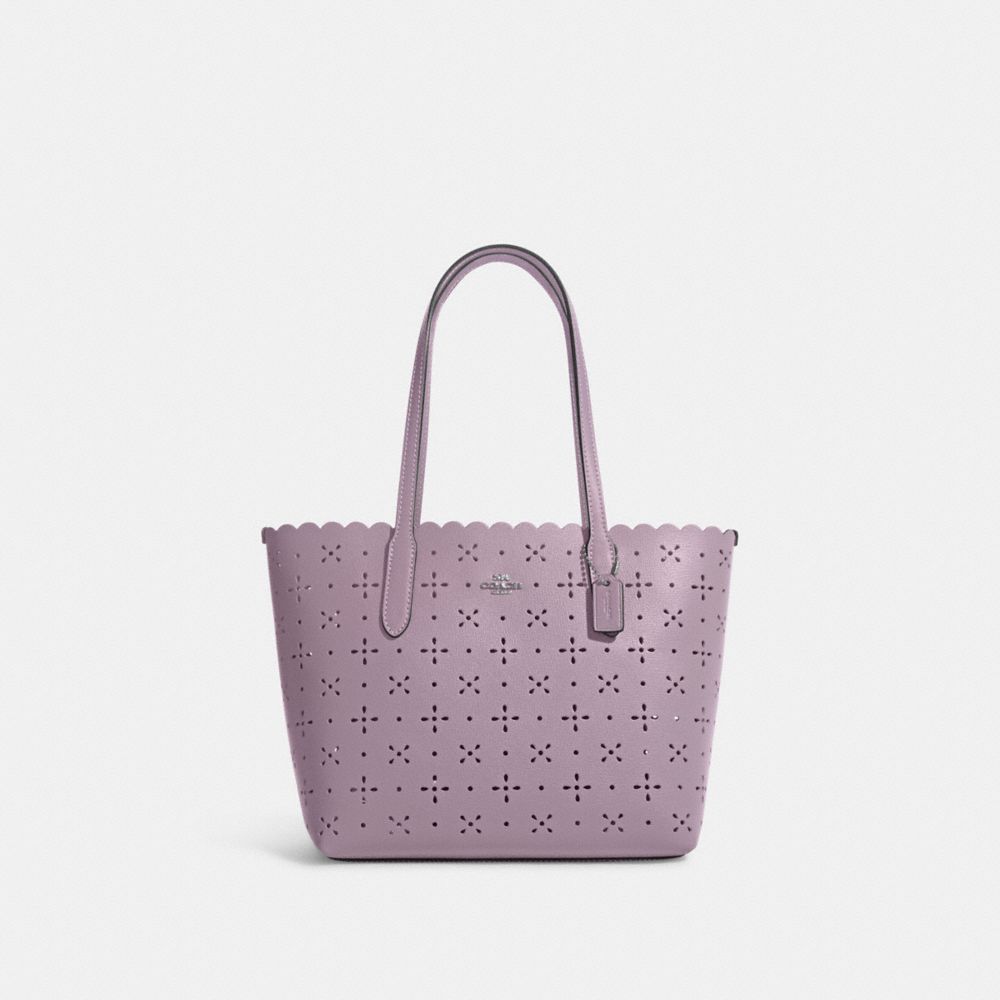 COACH CA199 Mini City Tote SV/SOFT LILAC