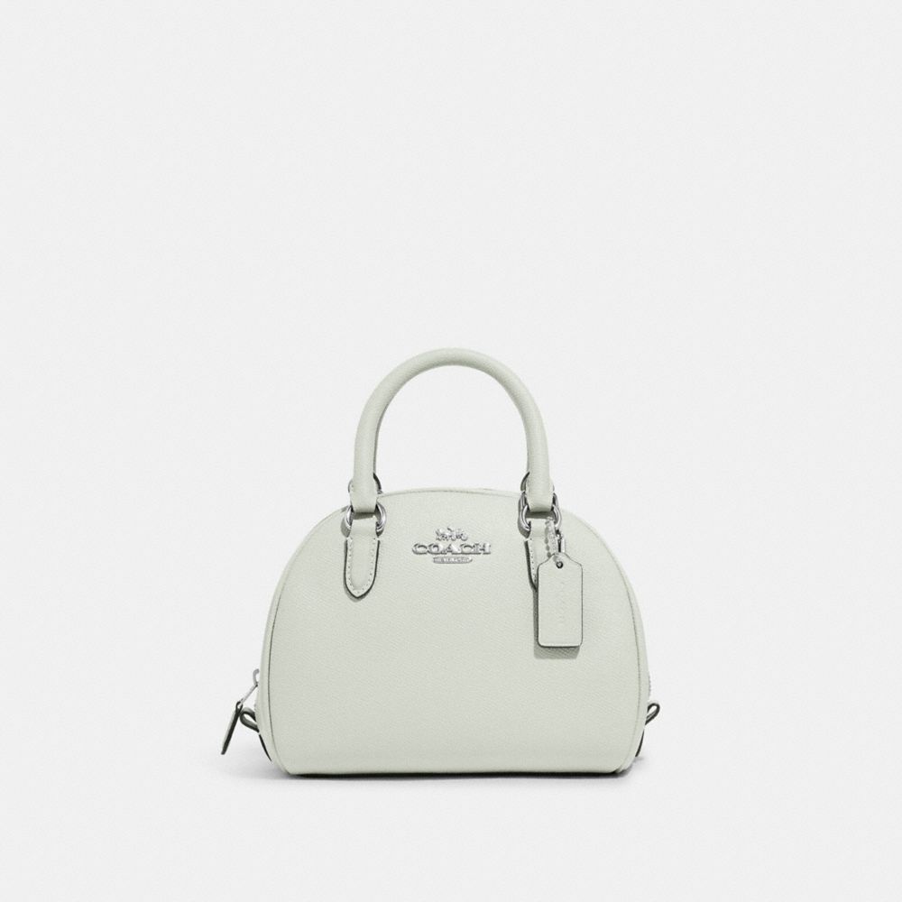 COACH CA202 Sydney Satchel SILVER/LIGHT SAGE