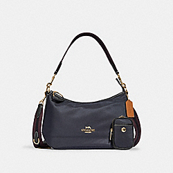 Ellis Shoulder Bag - CA205 - Gold/Black Multi