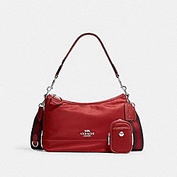 Ellis Shoulder Bag - CA205 - Silver/1941 Red Multi