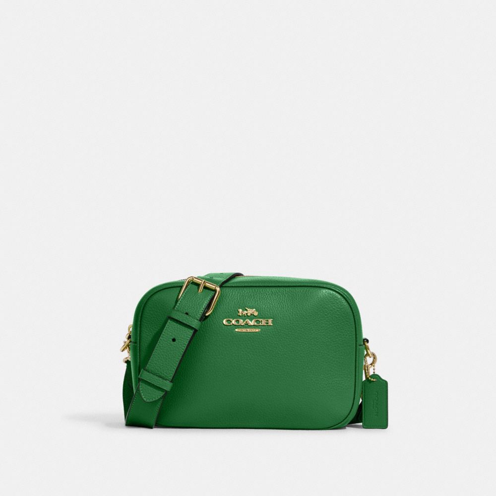 COACH CA207 Jamie Camera Bag Gold/KELLY GREEN