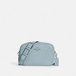 COACH CA207 Jamie Camera Bag SILVER/POWDER BLUE