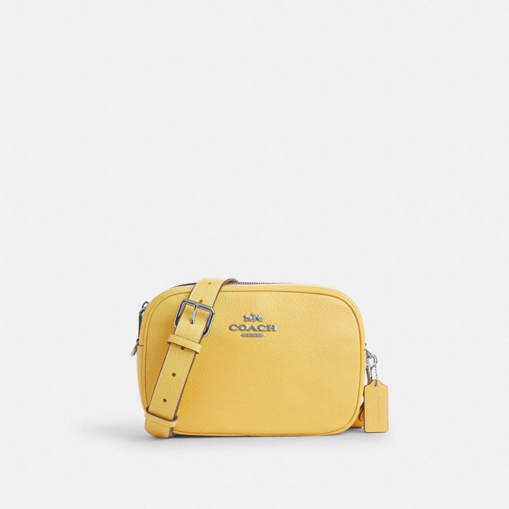 COACH CA207 Jamie Camera Bag SILVER/RETRO YELLOW