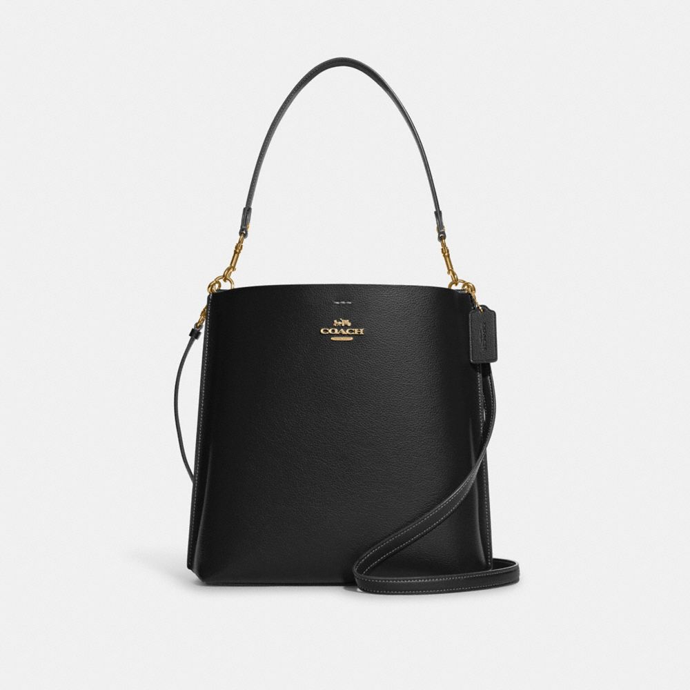 Mollie Bucket Bag - GOLD/BLACK - COACH CA214