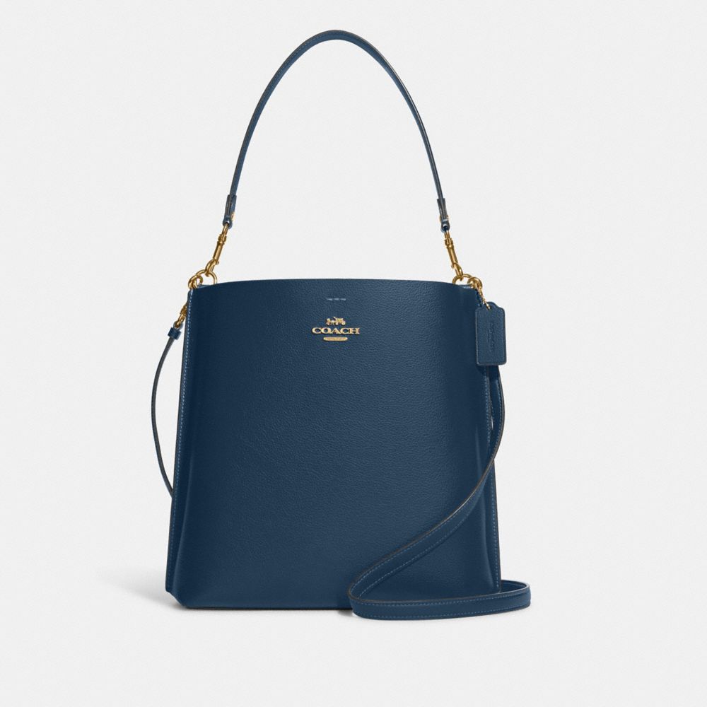 COACH CA214 Mollie Bucket Bag GOLD/DENIM