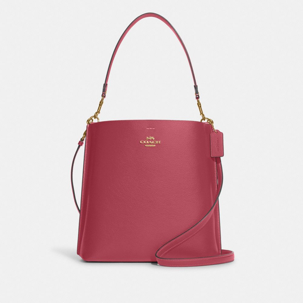 COACH CA214 Mollie Bucket Bag GOLD/ROUGE