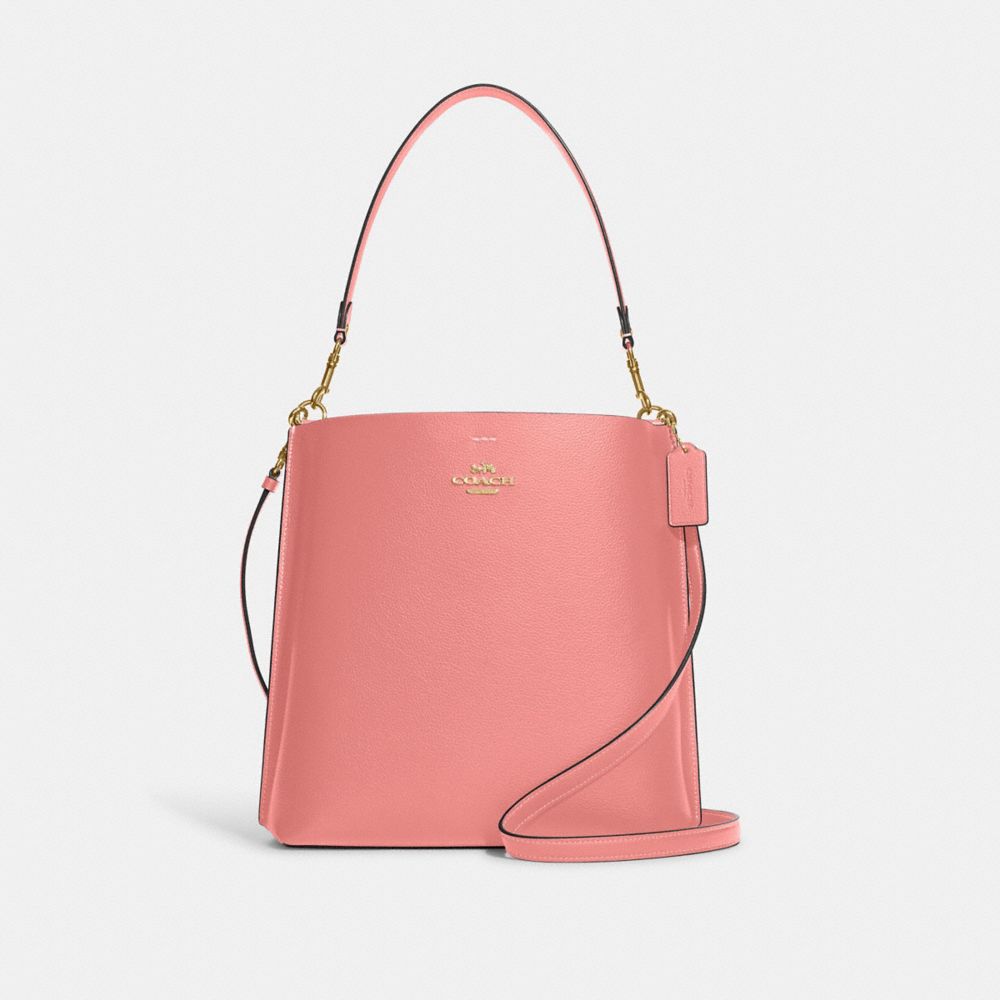 COACH CA214 Mollie Bucket Bag Gold/Candy Pink