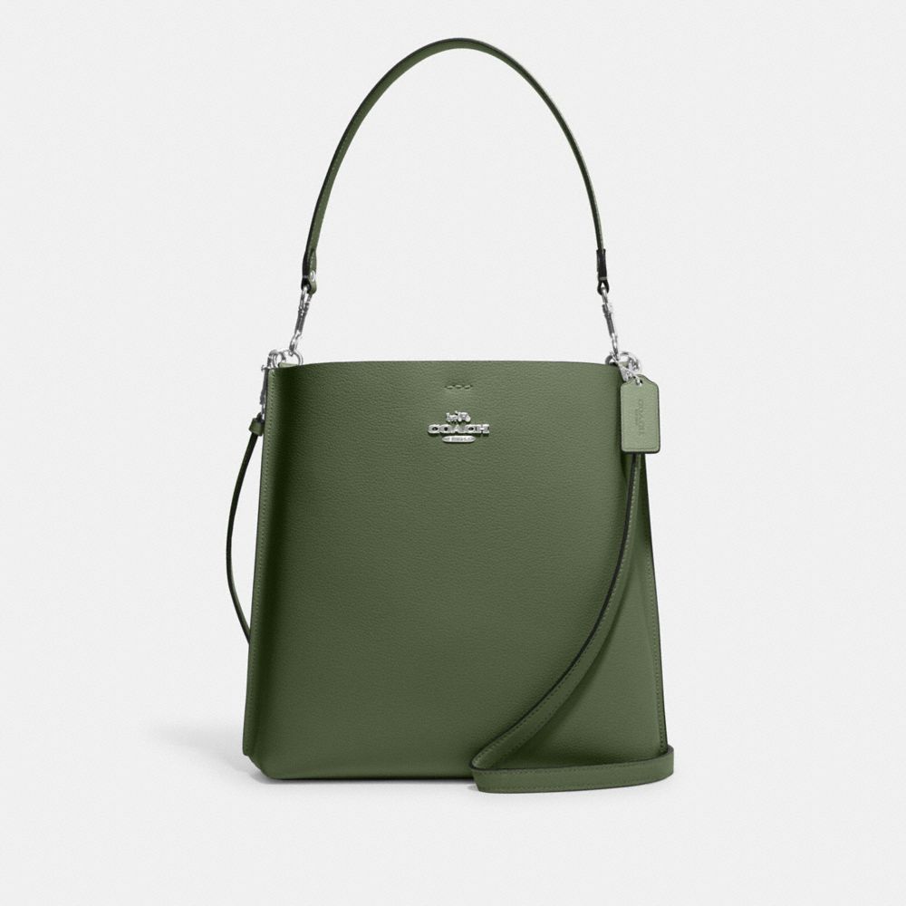 Mollie Bucket Bag - CA214 - Silver/Dark Sage