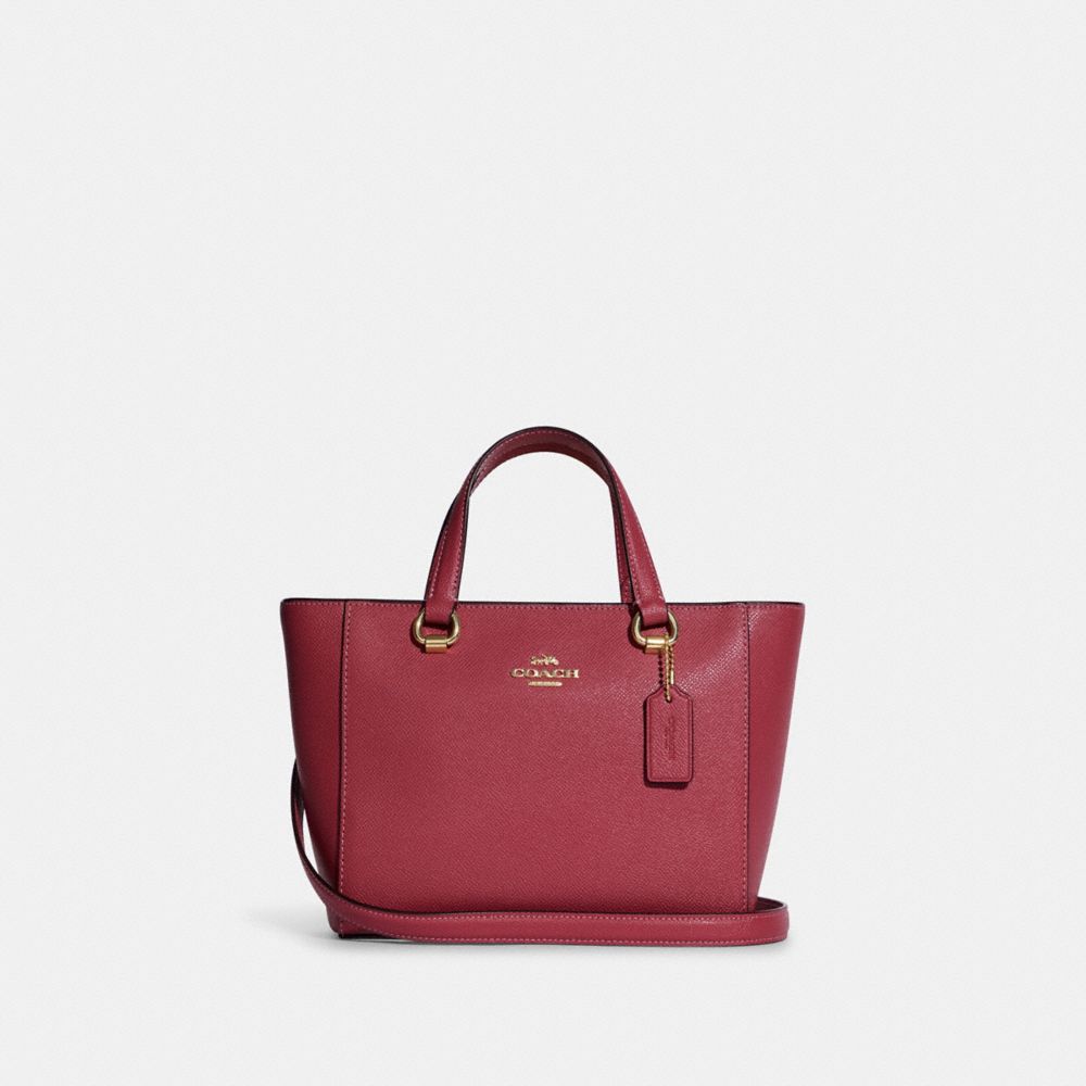 COACH CA224 Alice Satchel Gold/Rouge