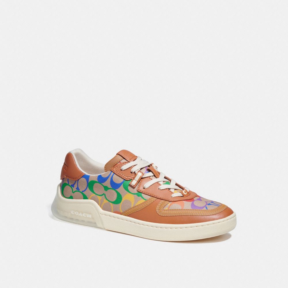 Citysole Court Sneaker In Rainbow Signature Canvas - CA264 - Rainbow Signature