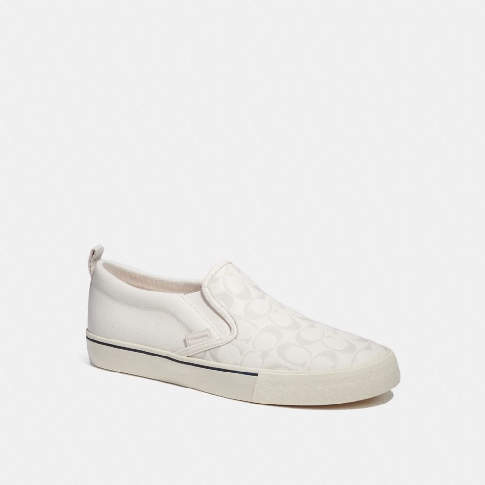 COACH CA283 Skate Slip On Sneaker In Signature Chalk