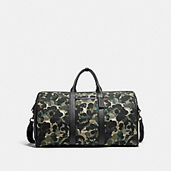 Gotham Duffle In Canvas With Camo Print - CA288 - Green/Blue