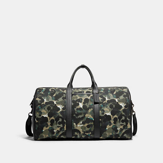 CA288 - Gotham Duffle In Canvas With Camo Print GREEN/BLUE