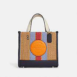 Dempsey Tote 22 With Coach Patch - CA291 - Gold/Natural Multi