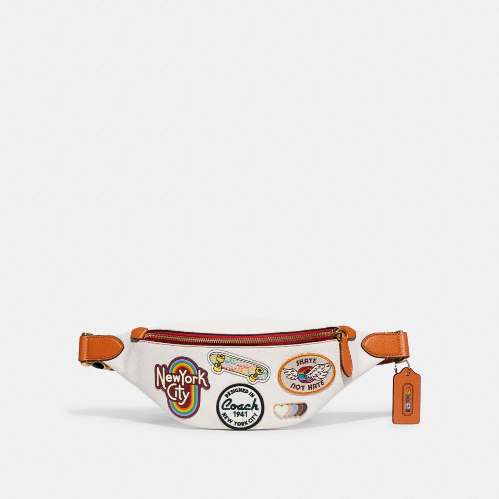 Charter Belt Bag 7 With Patches - CA304 - Chalk Multi