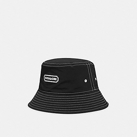COACH CA313 Bucket Hat With Coach WASHED BLACK