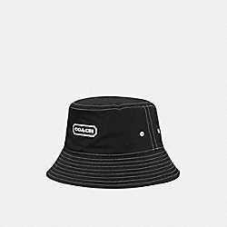 Bucket Hat With Coach - CA313 - WASHED BLACK