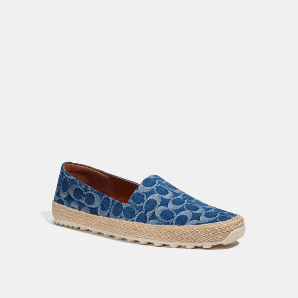 COACH CA315 Espadrille In Signature Denim Denim