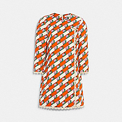 Snail Print Dress - CA377 - Orange