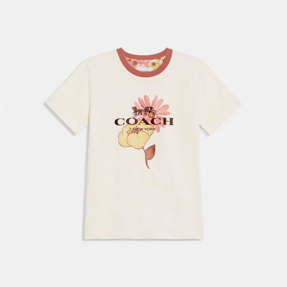 CA391 - Mother's Day T Shirt In Organic Cotton Chalk