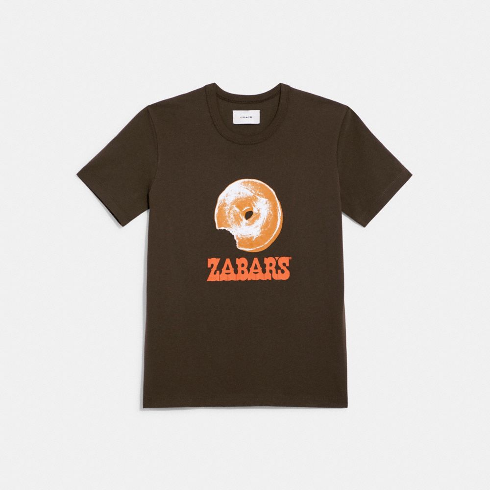 CA404 - Zabar's T Shirt In Organic Cotton Dark Brown