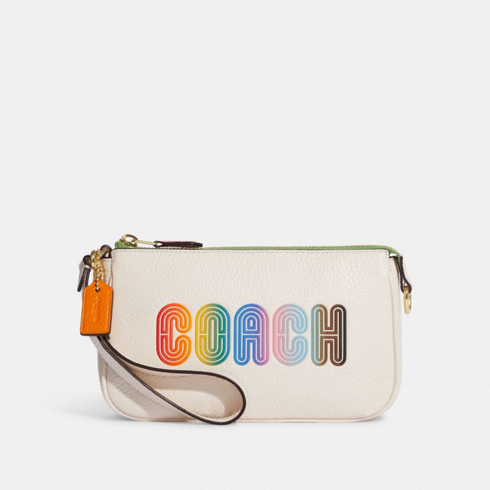 COACH CA438 Nolita 19 With Rainbow Coach GOLD/CHALK MULTI