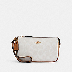 Nolita 19 In Blocked Signature Canvas - GOLD/CHALK/GLACIER WHITE MULTI - COACH CA444