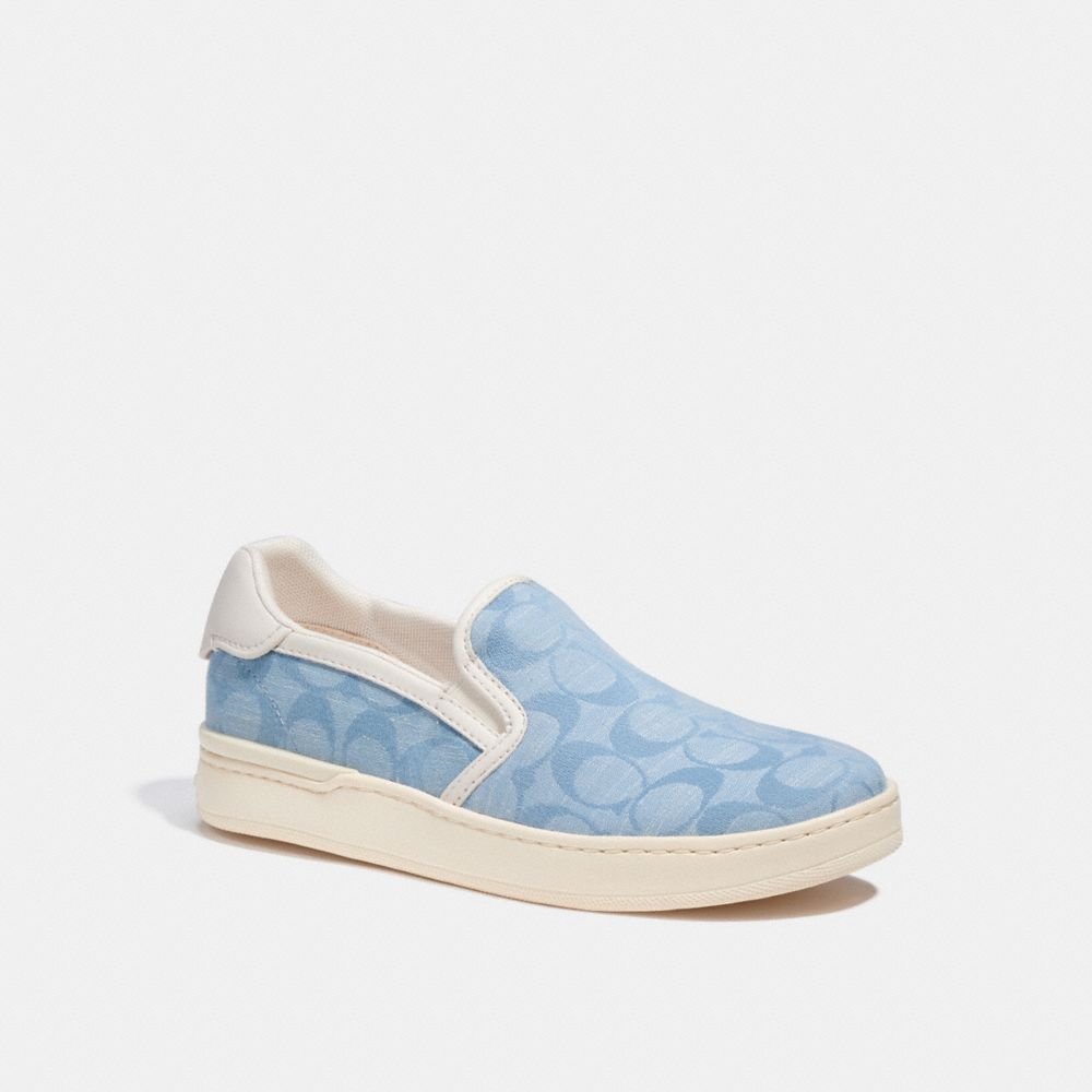 COACH CA448 Wells Slip On Sneaker CHAMBRAY