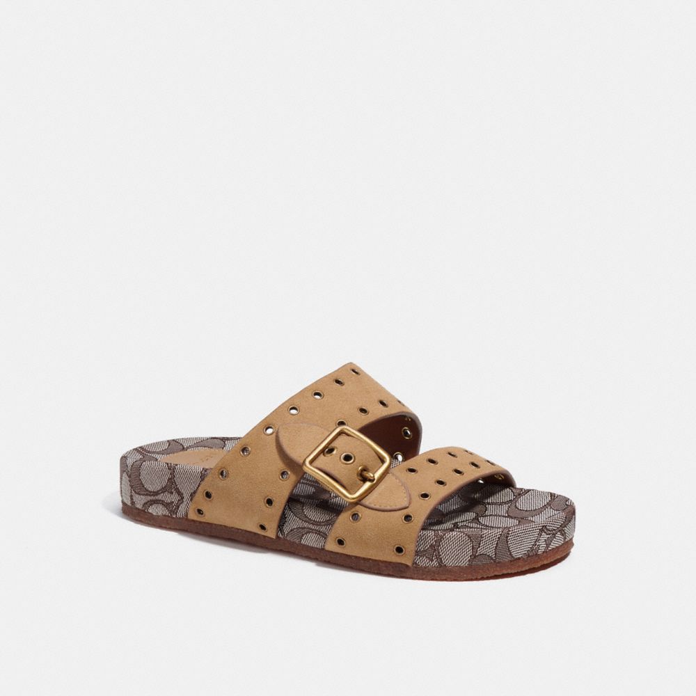 COACH CA460 Ally Sandal Peanut/Oak