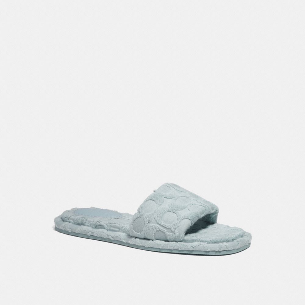 Bridgett Sandal In Signature Terry Cloth - CA482 - Aqua