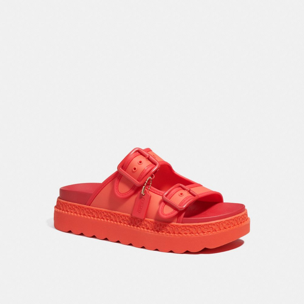 Lucy Sandal - CA483 - Red Orange