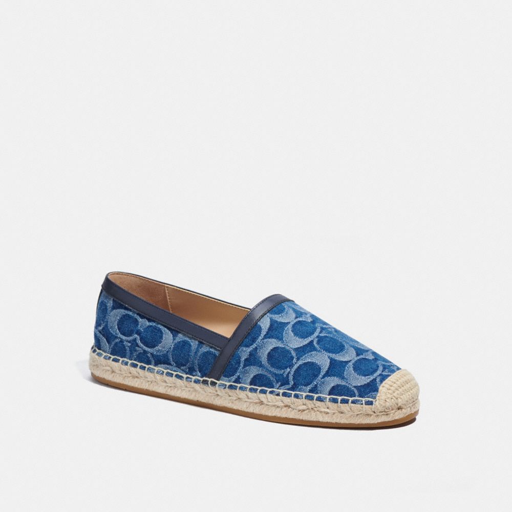 COACH CA485 Collins Espadrille In Signature Denim MIDNIGHT NAVY