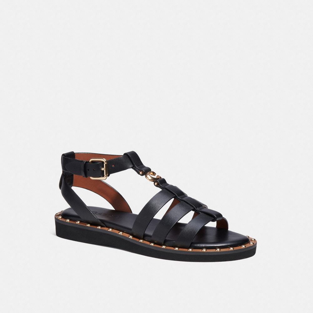 COACH CA488 Giselle Sandal Black