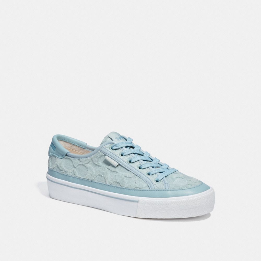 Citysole Platform Sneaker In Signature Terry Cloth - CA499 - Aqua