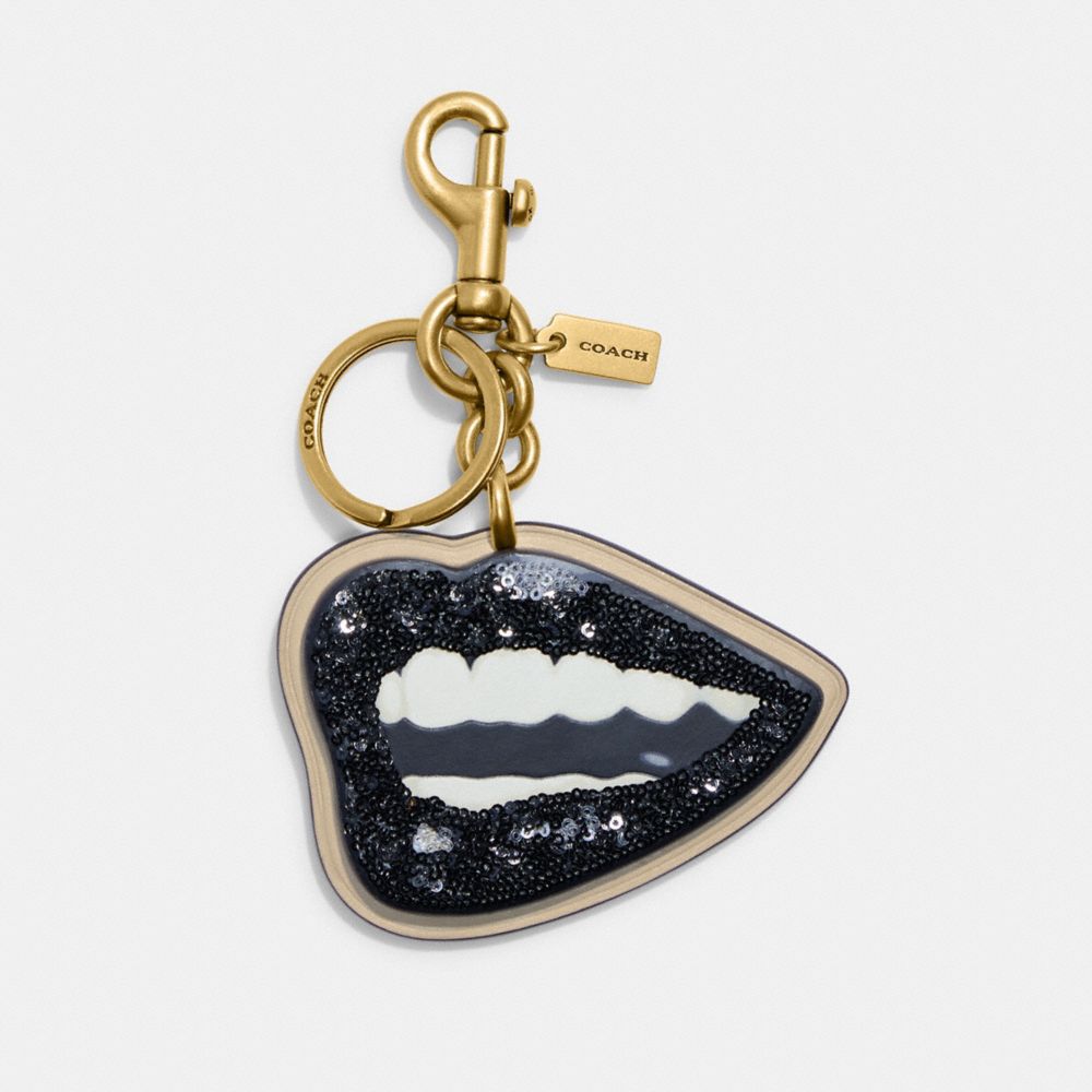 CA518 - Coach X Tom Wesselmann Lips Bag Charm Brass/Ivory