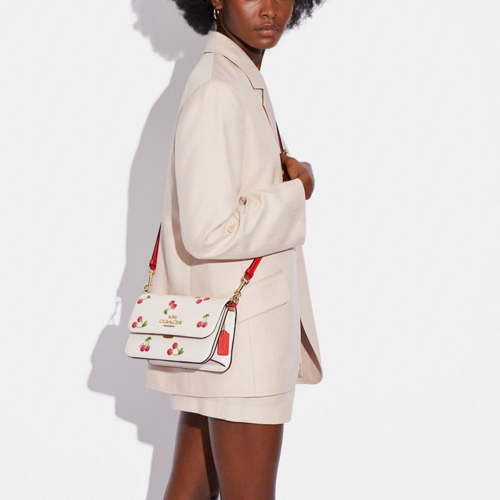BRYNN SHOULDER BAG WITH CHERRY PRINT