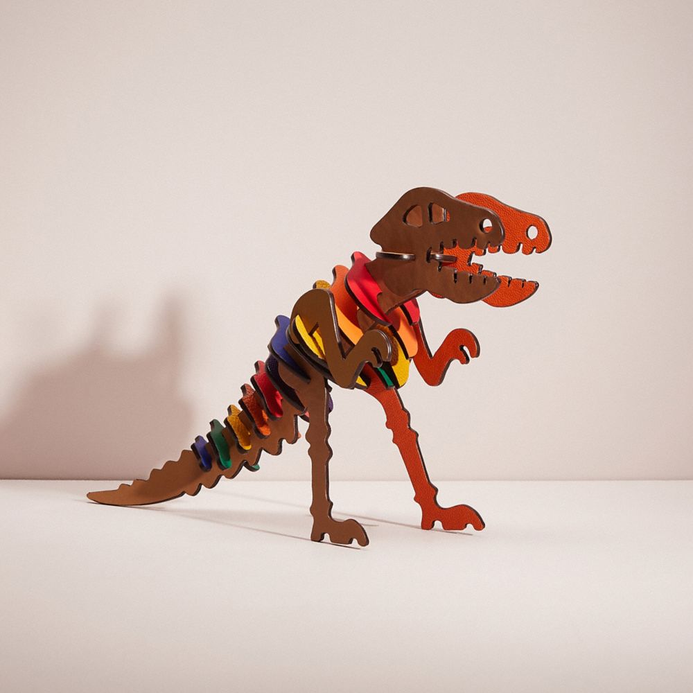 CA570 - Remade Oversized Colorblock Rexy 3 D Puzzle RAINBOW