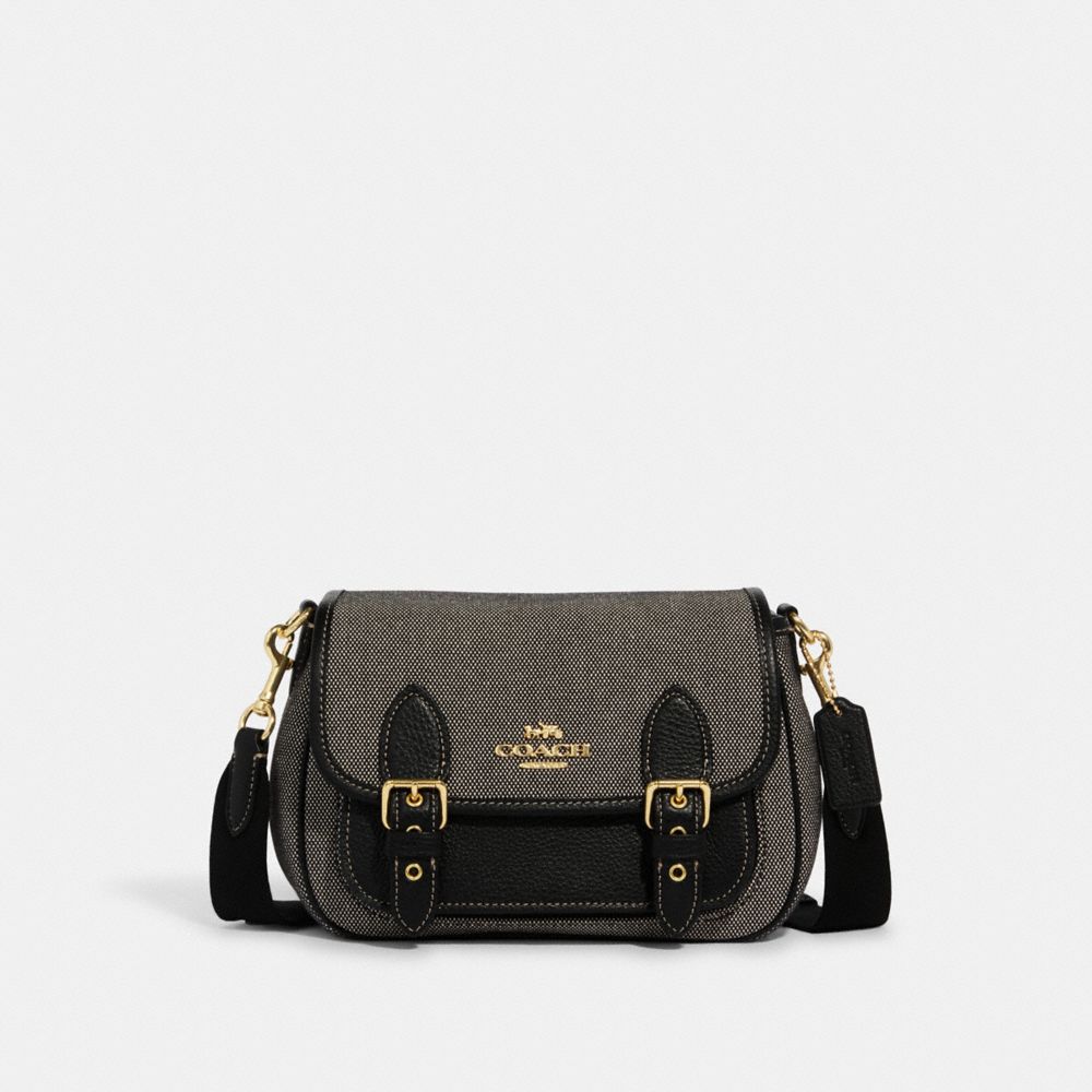 COACH CA622 Lucy Crossbody Gold/Black Multi