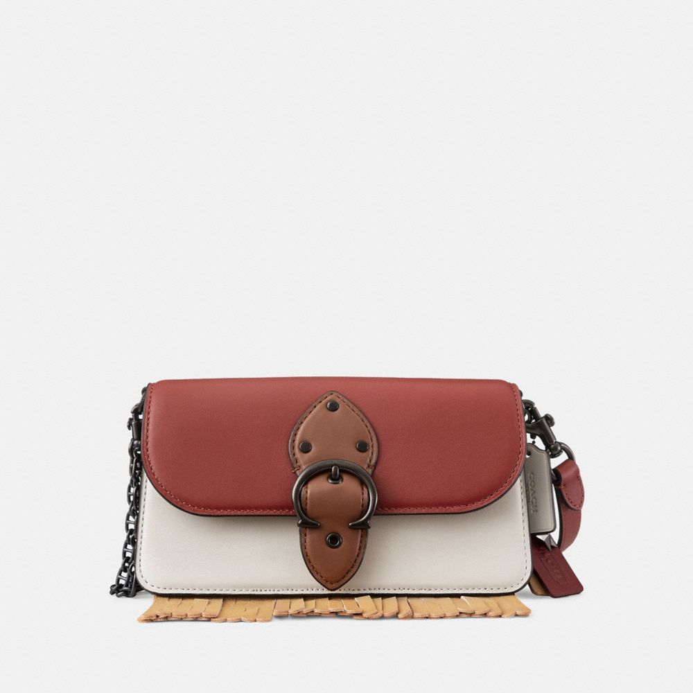 CA649 - Upcrafted Beat Crossbody Clutch In Colorblock V5/Red Sand Ivory Multi