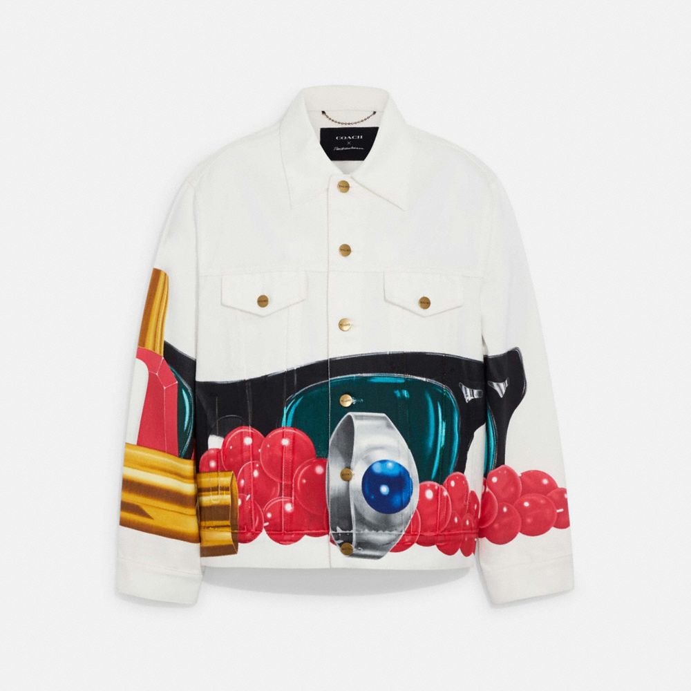 Coach X Tom Wesselmann Denim Jacket - CA691 - Bleach White