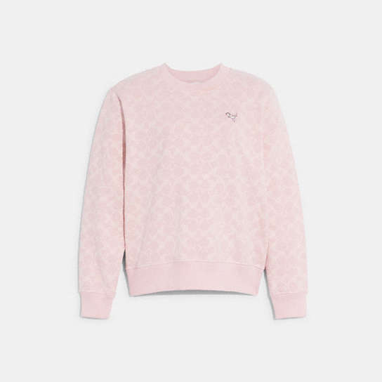 CA713 - Signature Sweatshirt Pink/White