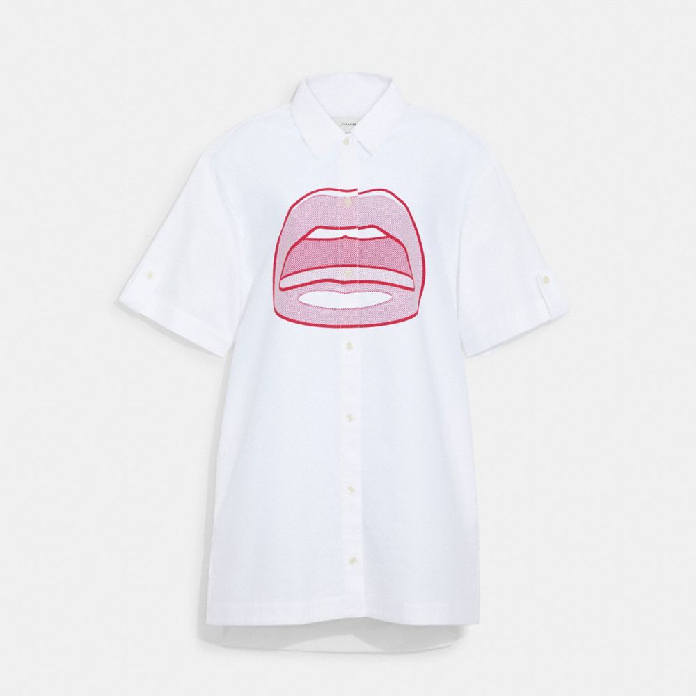 CA715 - Coach X Tom Wesselmann Shirt Dress White