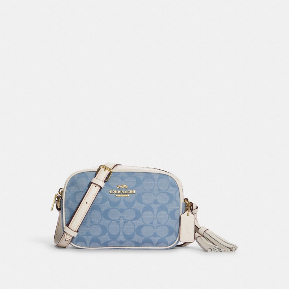 COACH CA732 Mini Jamie Camera Bag In Signature Chambray IM/LIGHT DENIM/CHALK