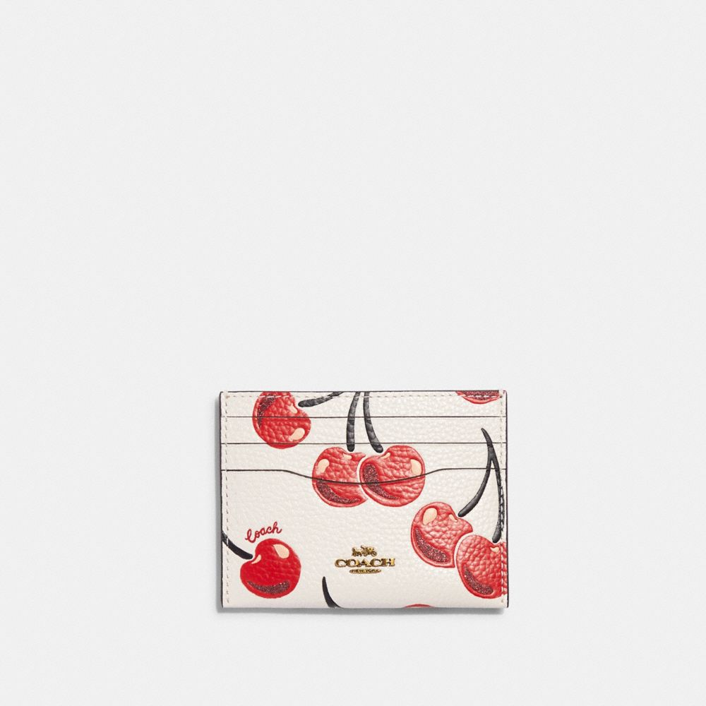 CARD CASE WITH CHERRY PRINT
