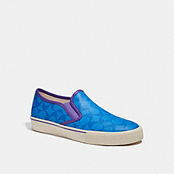 COACH CA826 Slip On Skate Sneaker BRIGHT BLUE