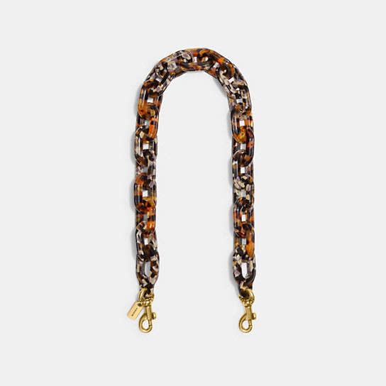 CA836 - Short Chain Strap With Recycled Resin B4/Tortoise Multi