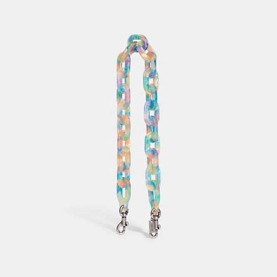 CA836 - Short Chain Strap With Recycled Resin LH/Blue Multi