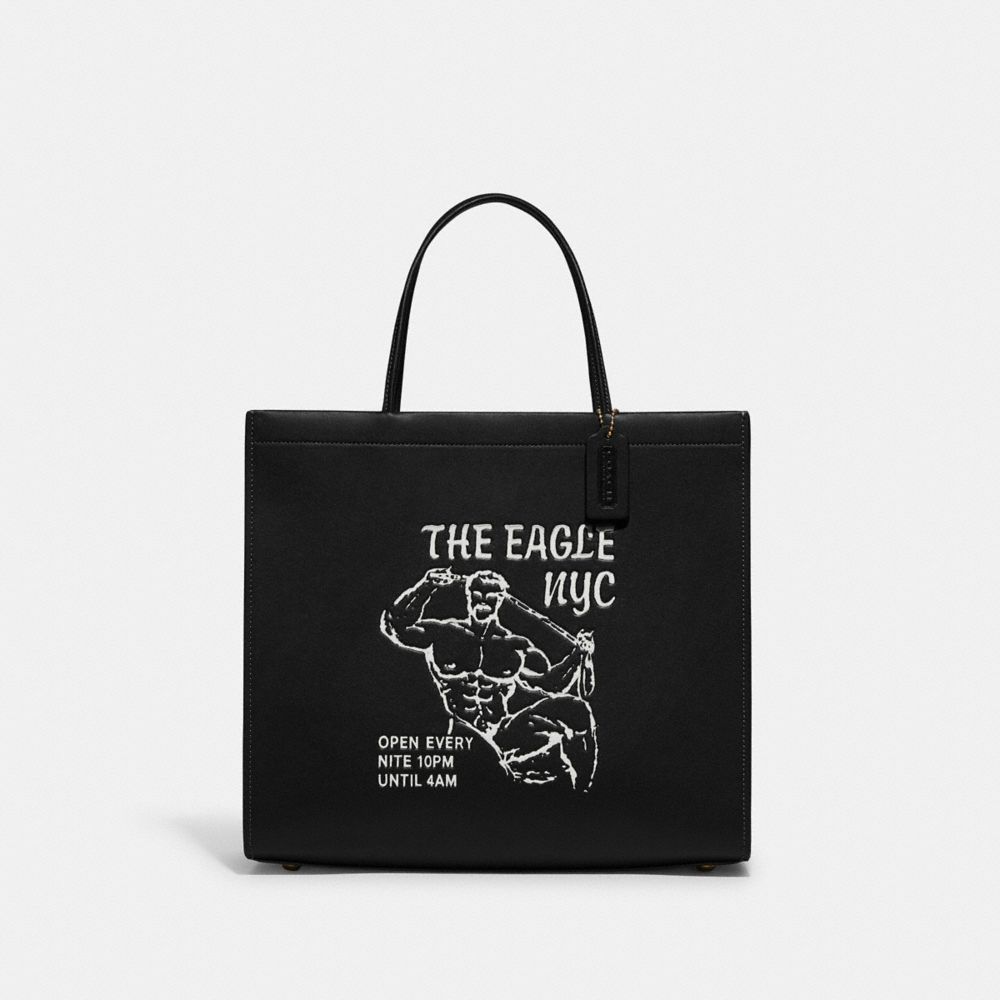COACH CA893 Cashin Carry 32 With The Eagle Nyc Graphic Black