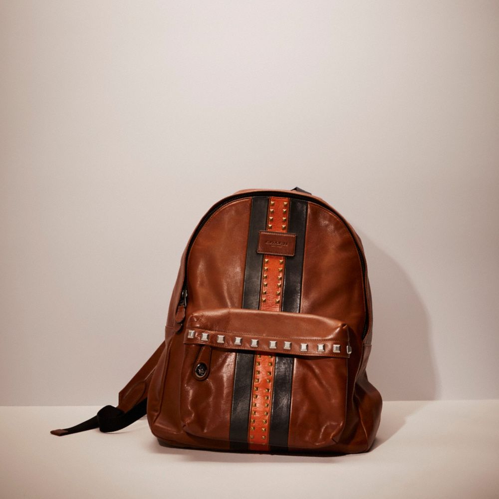 CA993 - Upcrafted Campus Backpack With Varsity Stripe Saddle Multi