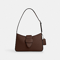 Eliza Shoulder Bag With Zipper Closure - CAA92 - Silver/Maple